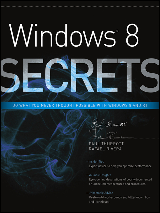 Title details for Windows 8 Secrets by Paul Thurrott - Available